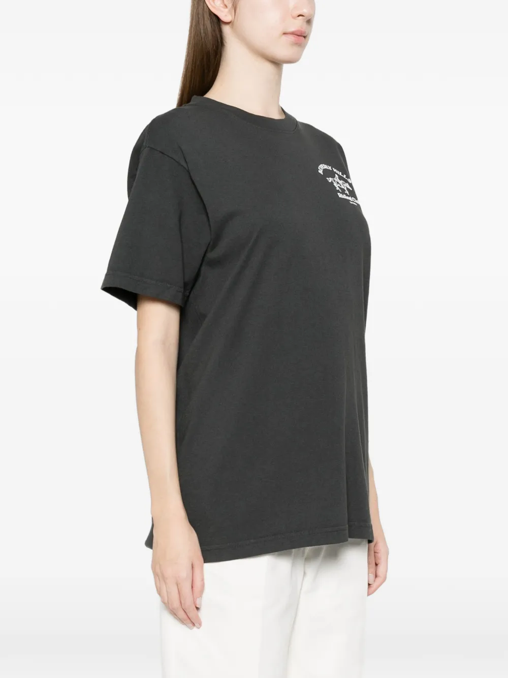 Sporty & Rich BH Riding Club T-shirt met grafische print Grijs