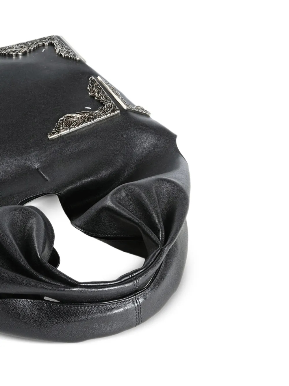 Maison Margiela Medium Box Bag met metalen verfraaiing Zwart