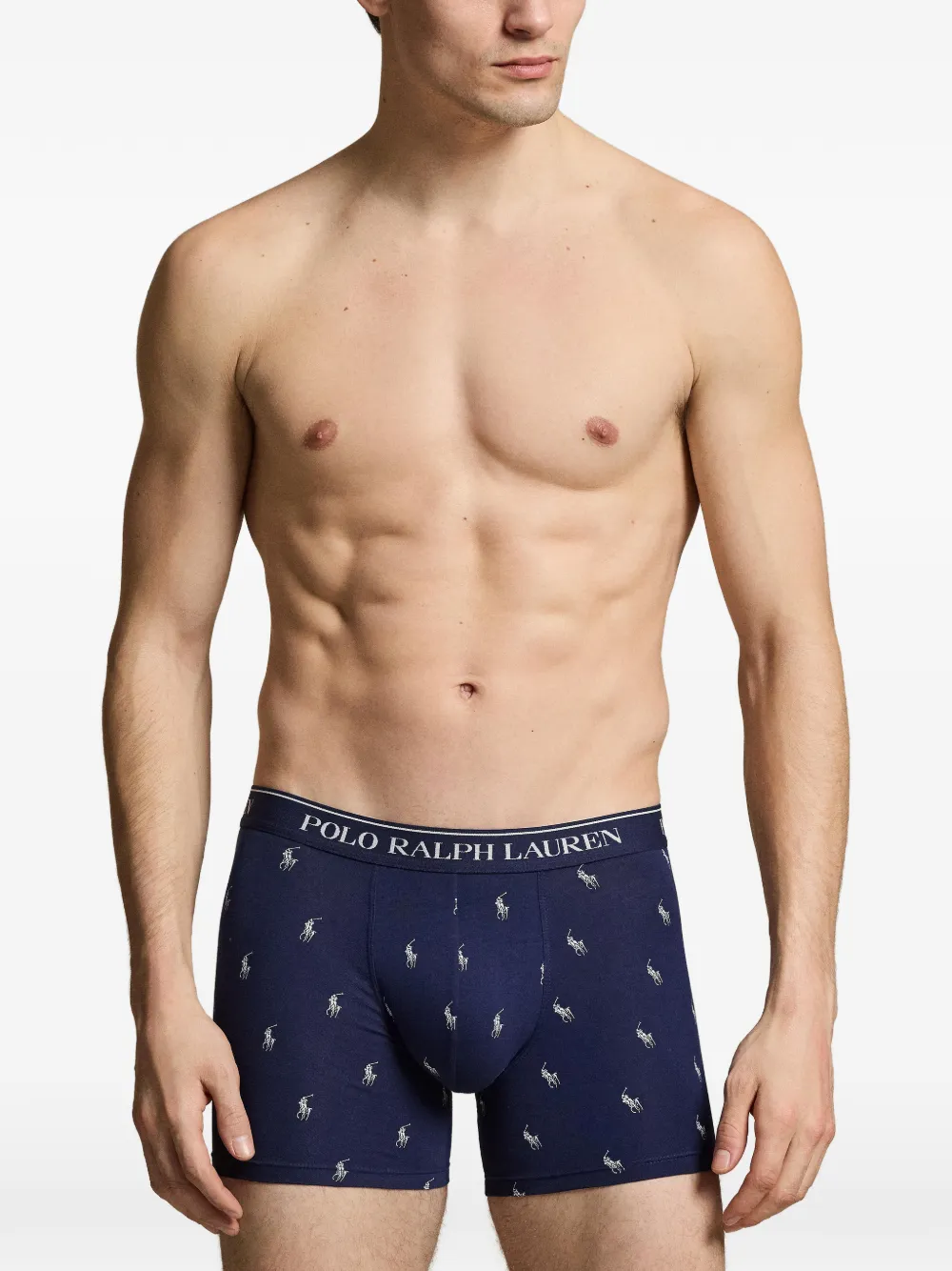 Polo Ralph Lauren Drie boxershorts met logoprint Blauw