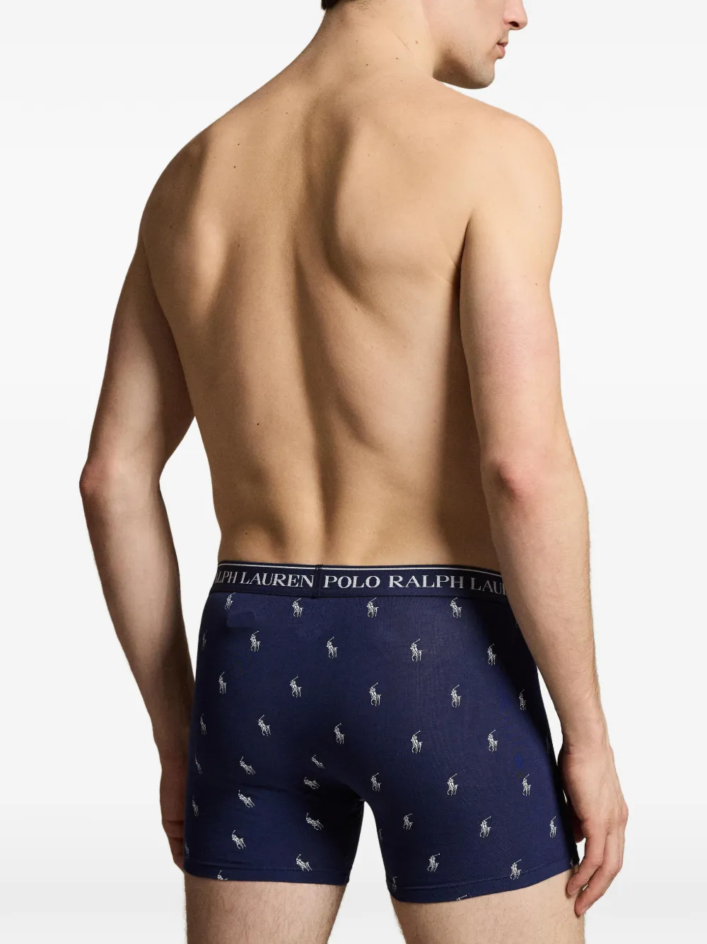 Polo Ralph Lauren Drie boxershorts met logoprint Blauw