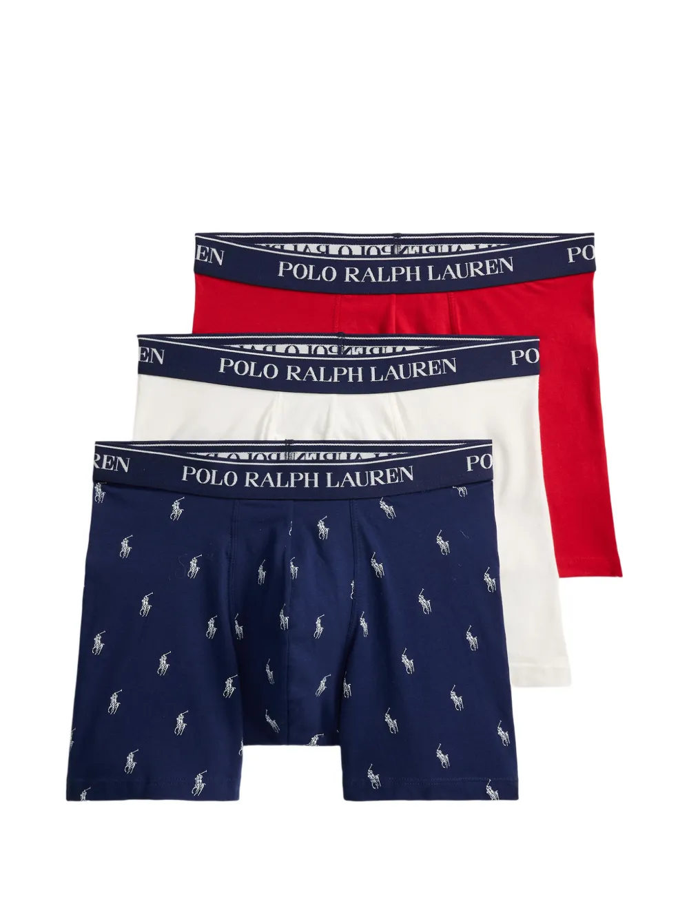 Polo Ralph Lauren logo-print boxers (set of three) - Blau