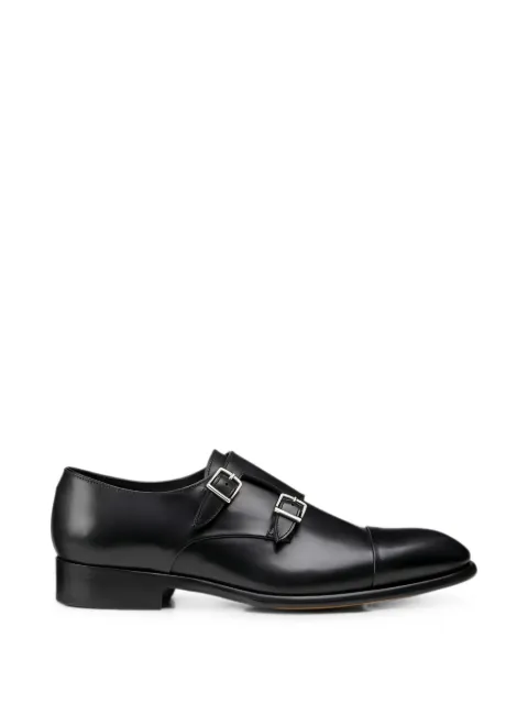 Doucal's double-buckle monk shoes
