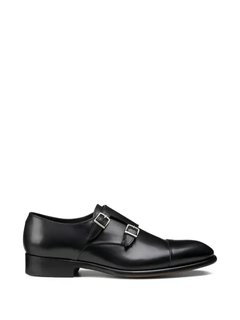 Doucal's double-buckle monk shoes
