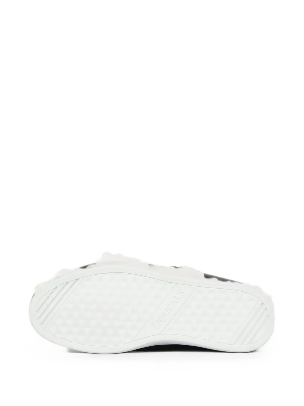 Doucal's perforated leather sneakers Blauw
