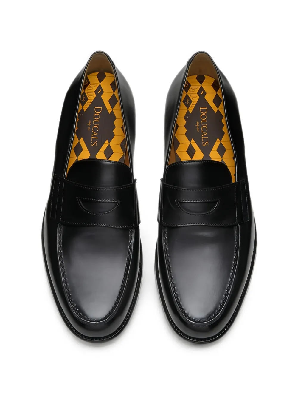 Doucal's Mario 50 penny-slot loafers Zwart