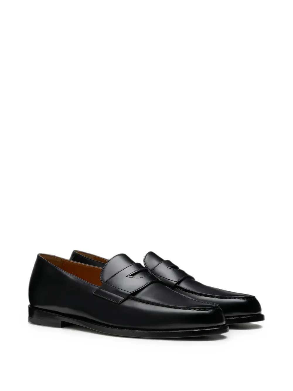 Doucal's Mario 50 penny-slot loafers Zwart