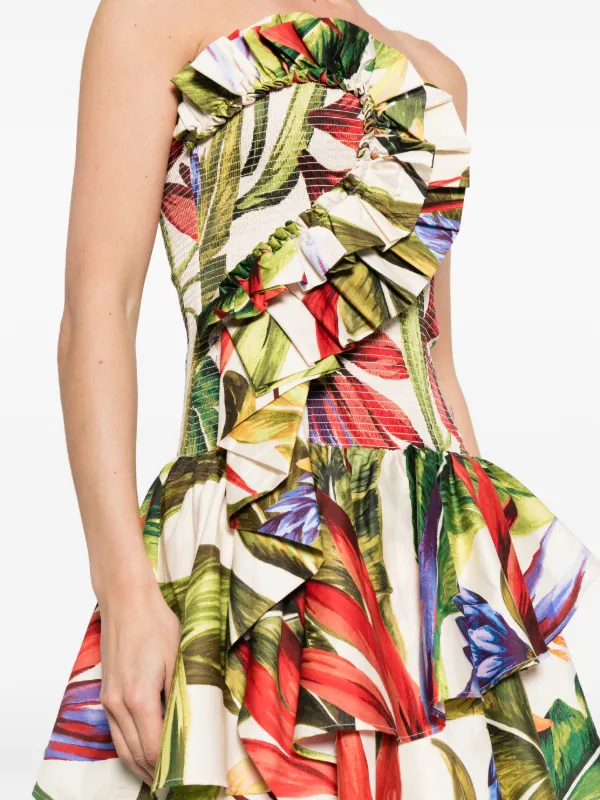 farm rio off the shoulder dress FARM Rio Arabesque off-shoulder Maxi Dress | Black
