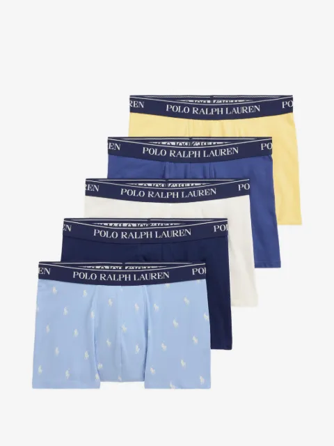 Polo Ralph Lauren set de cinco piezas de ropa interior con logo en la pretina