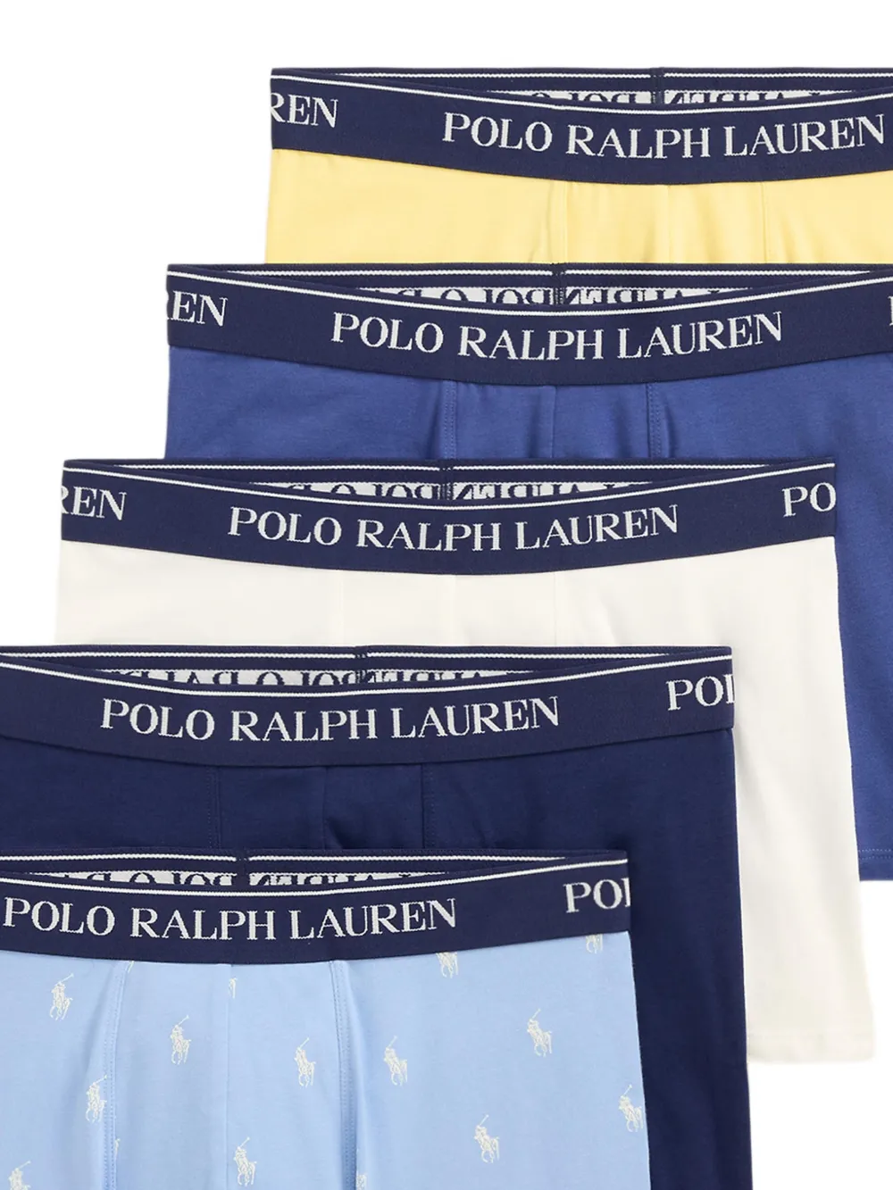 Polo Ralph Lauren Set van vijf boxershorts met logoband Veelkleurig