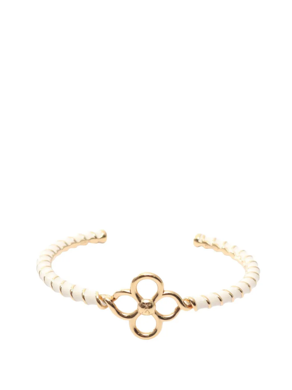 Louis Vuitton Pre-Owned Bracciale rigido con smalto 2024 - Oro