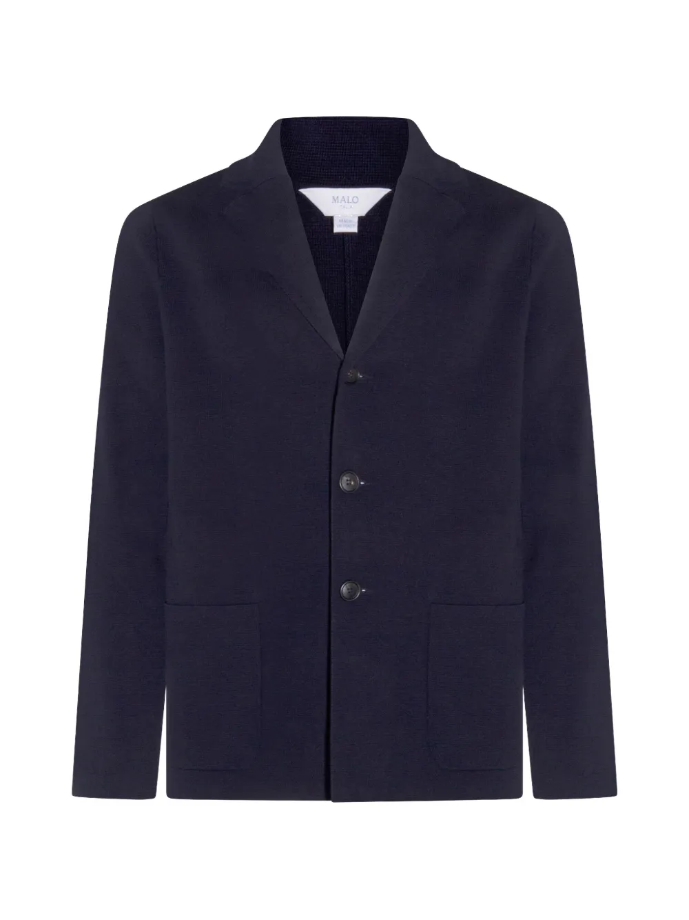 Malo flap-pocket button jacket - Blu