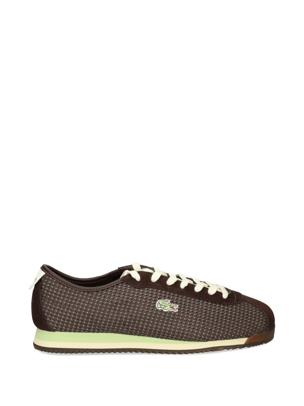 Lacoste suede logo sneakers - Marrone