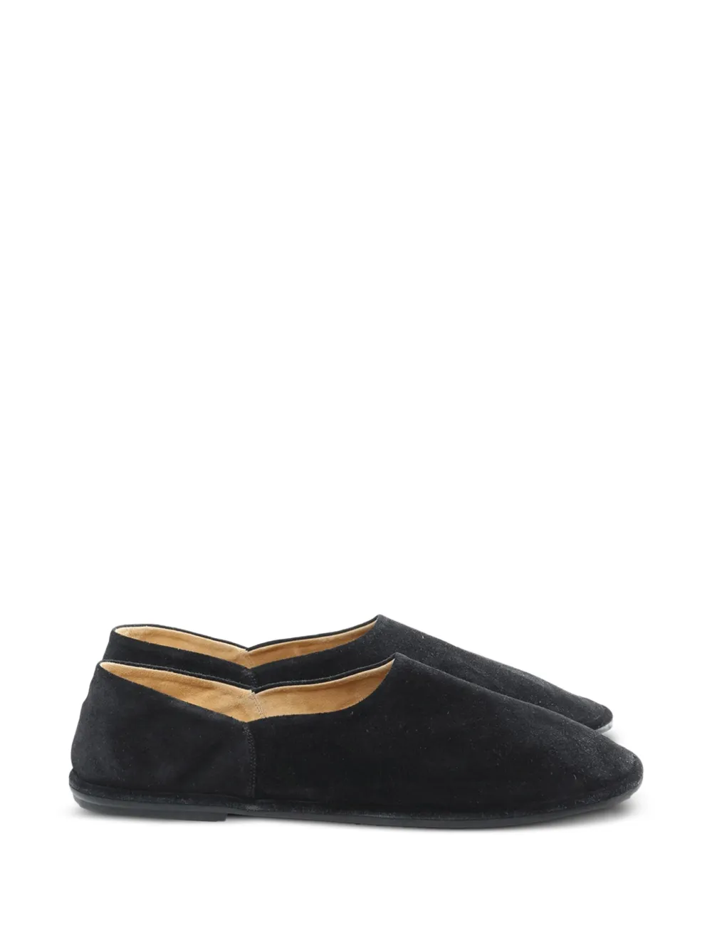 The Row suede slippers - Nero