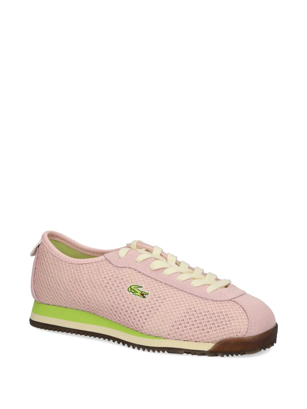 Lacoste Club-Low mesh sneakers Roze
