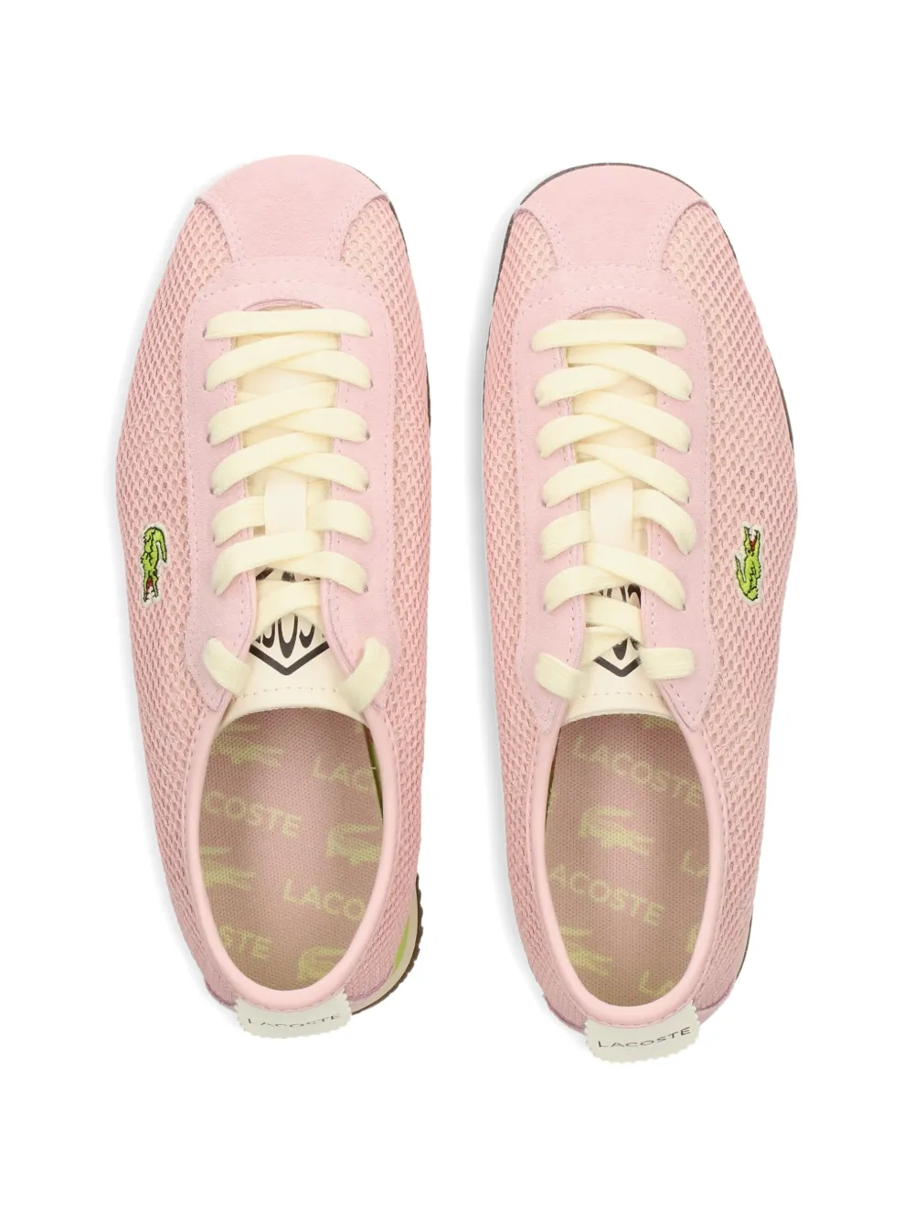 Lacoste Club-Low mesh sneakers Roze