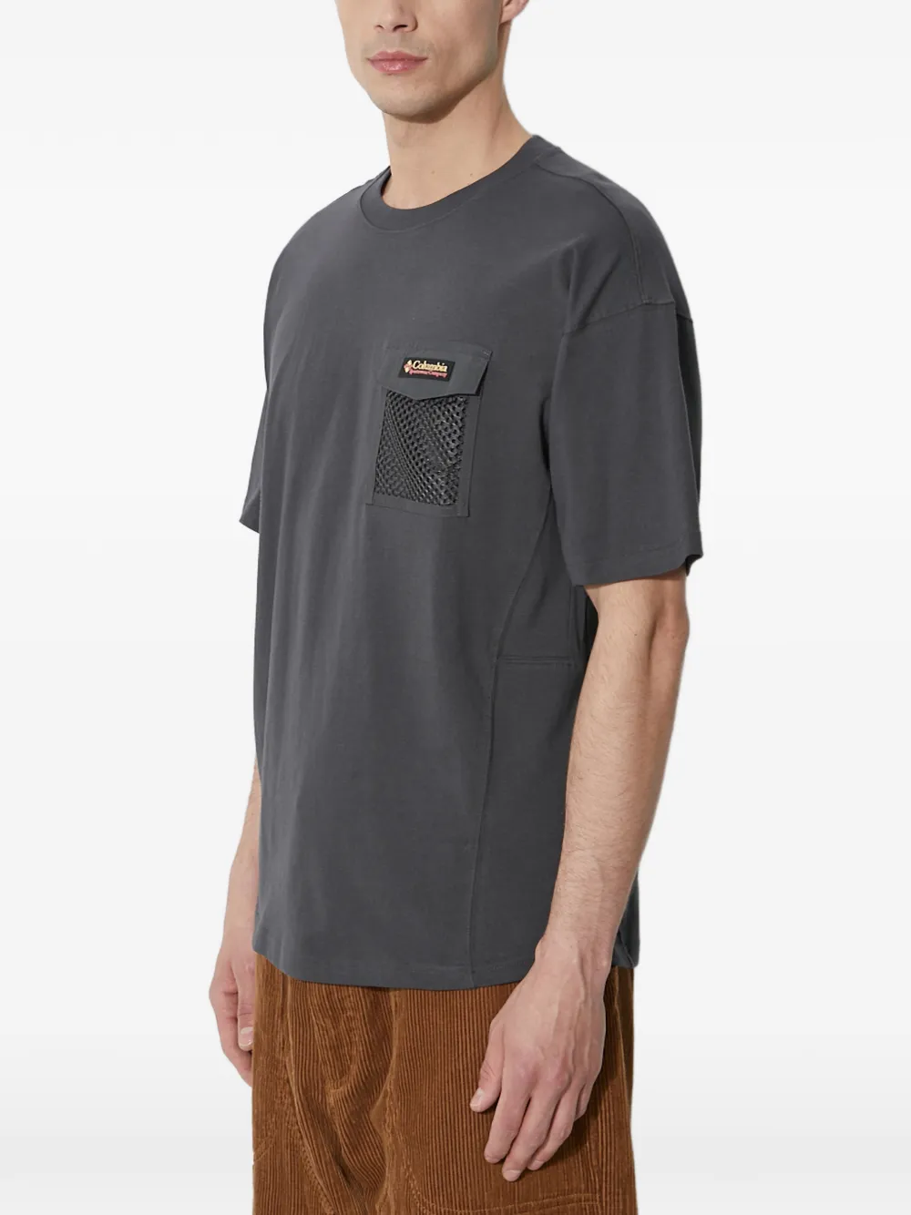 Columbia T-shirt met mesh zak Grijs