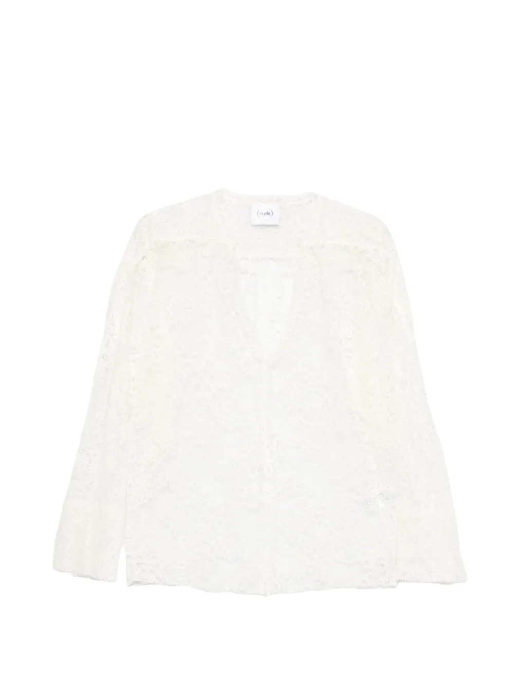 Nude lace blouse - Bianco