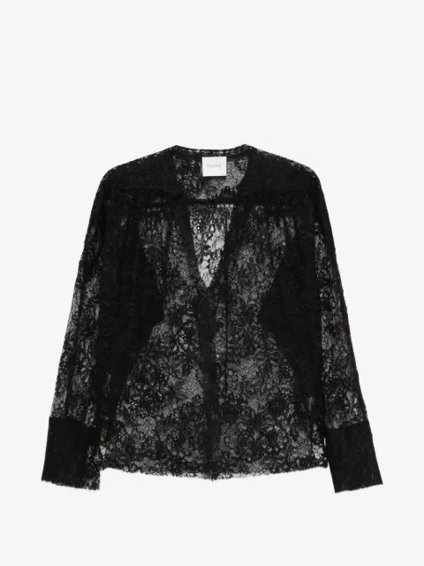 Nude lace blouse