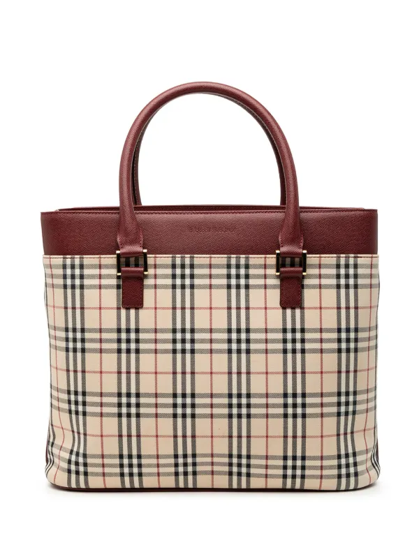 Burberry Pre-Owned 2000-2017 ハウスチェック キャンバス トート 