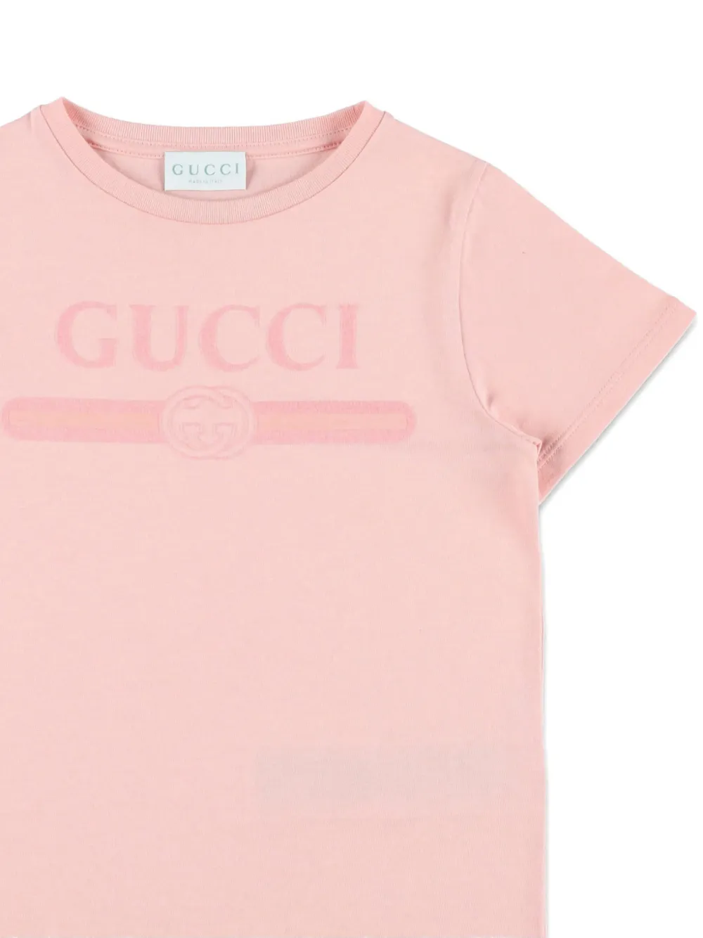  Gucci Kids Chest Logo T-shirt - Pink 