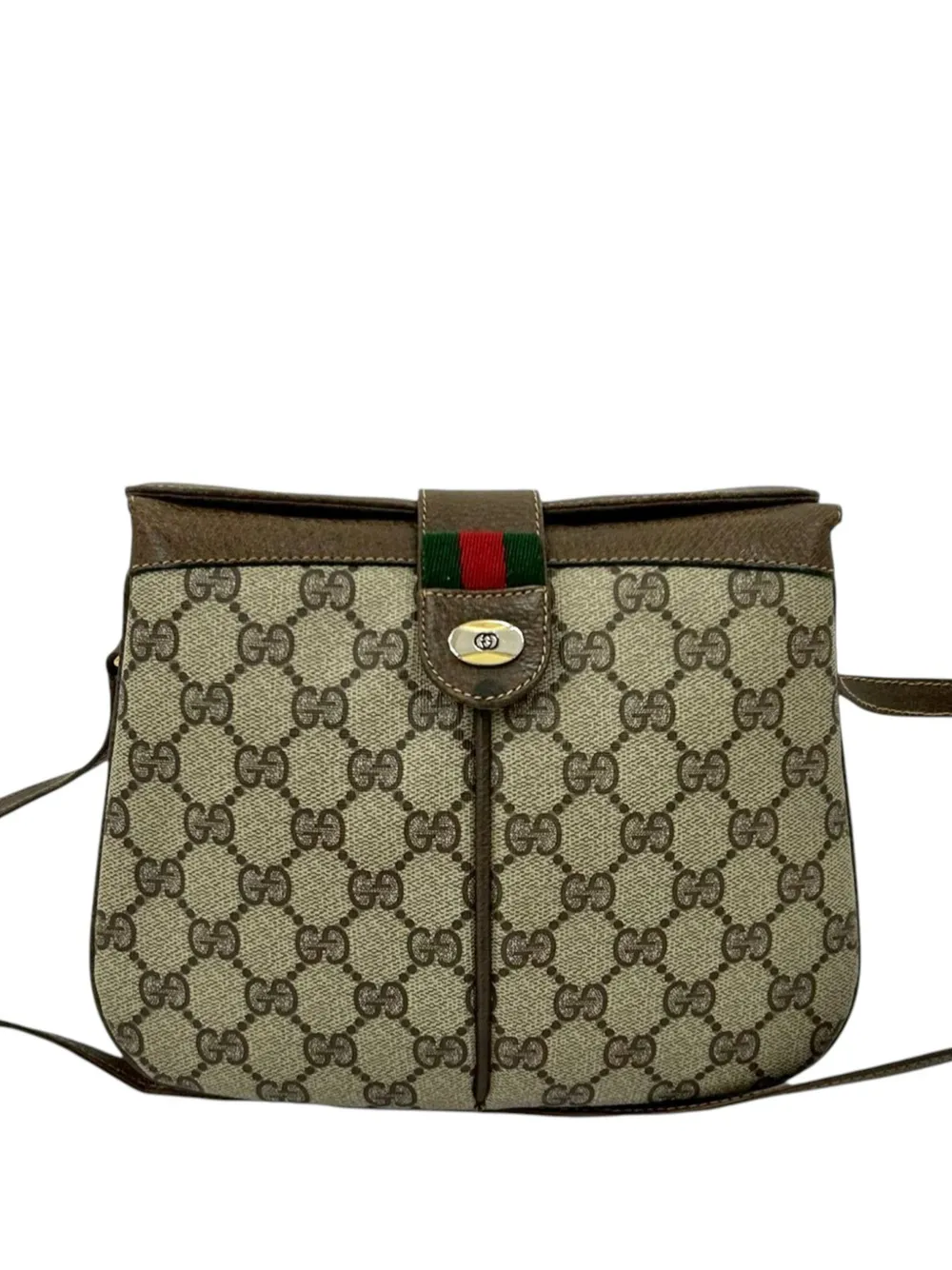 Gucci Pre-Owned 20th Century GG Supreme Web crossbody bag - Marrone