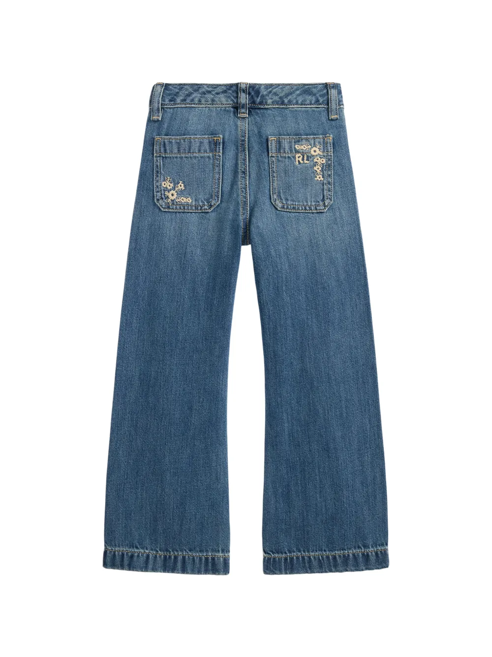 POLO RALPH LAUREN KIDS Jeans met borduurwerk Blauw