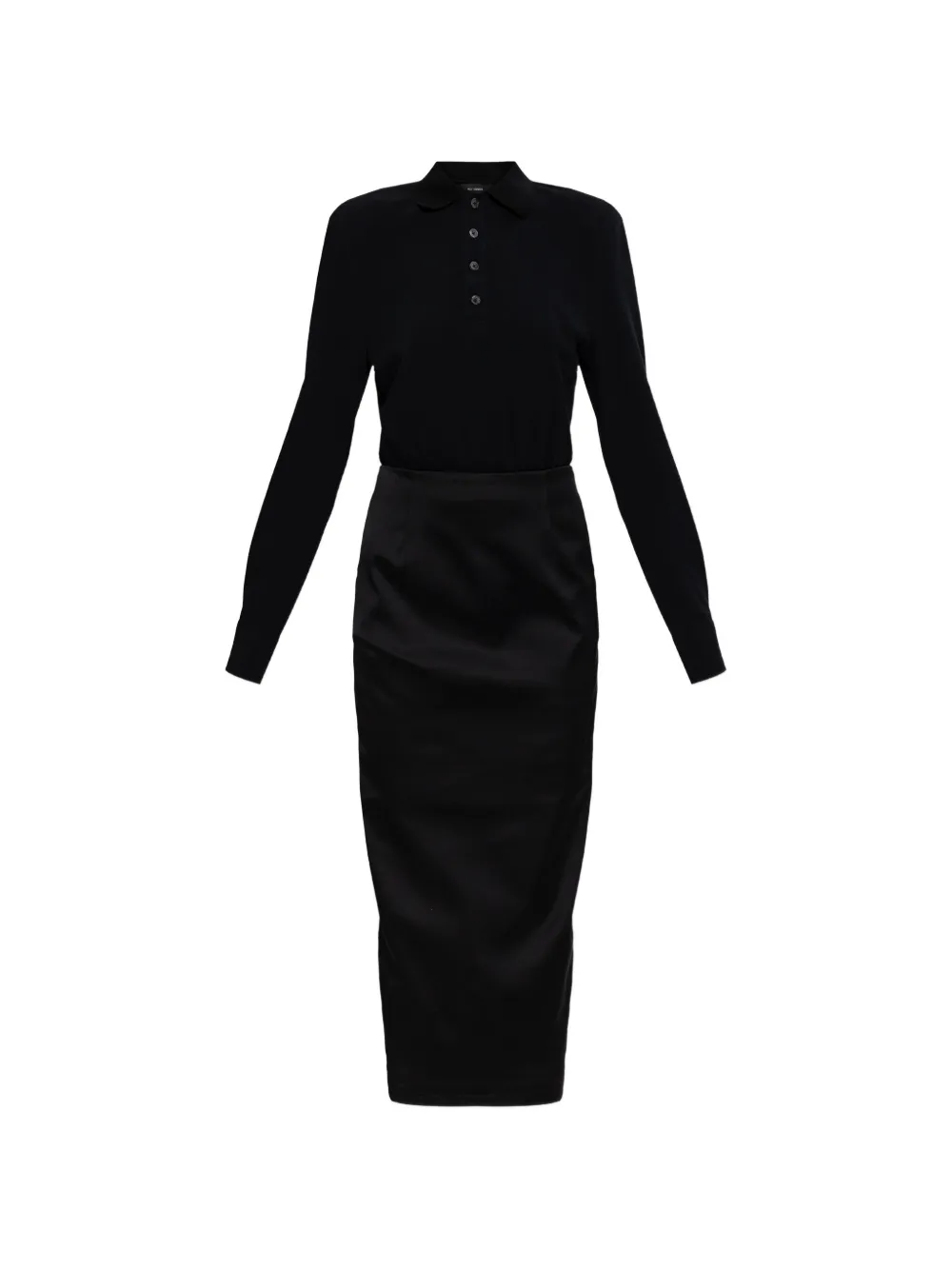 Willy Chavarria pocket midi skirt - Nero