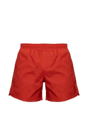 DSQUARED2 Icon-print Drawstring Swim Shorts | Red | FARFETCH