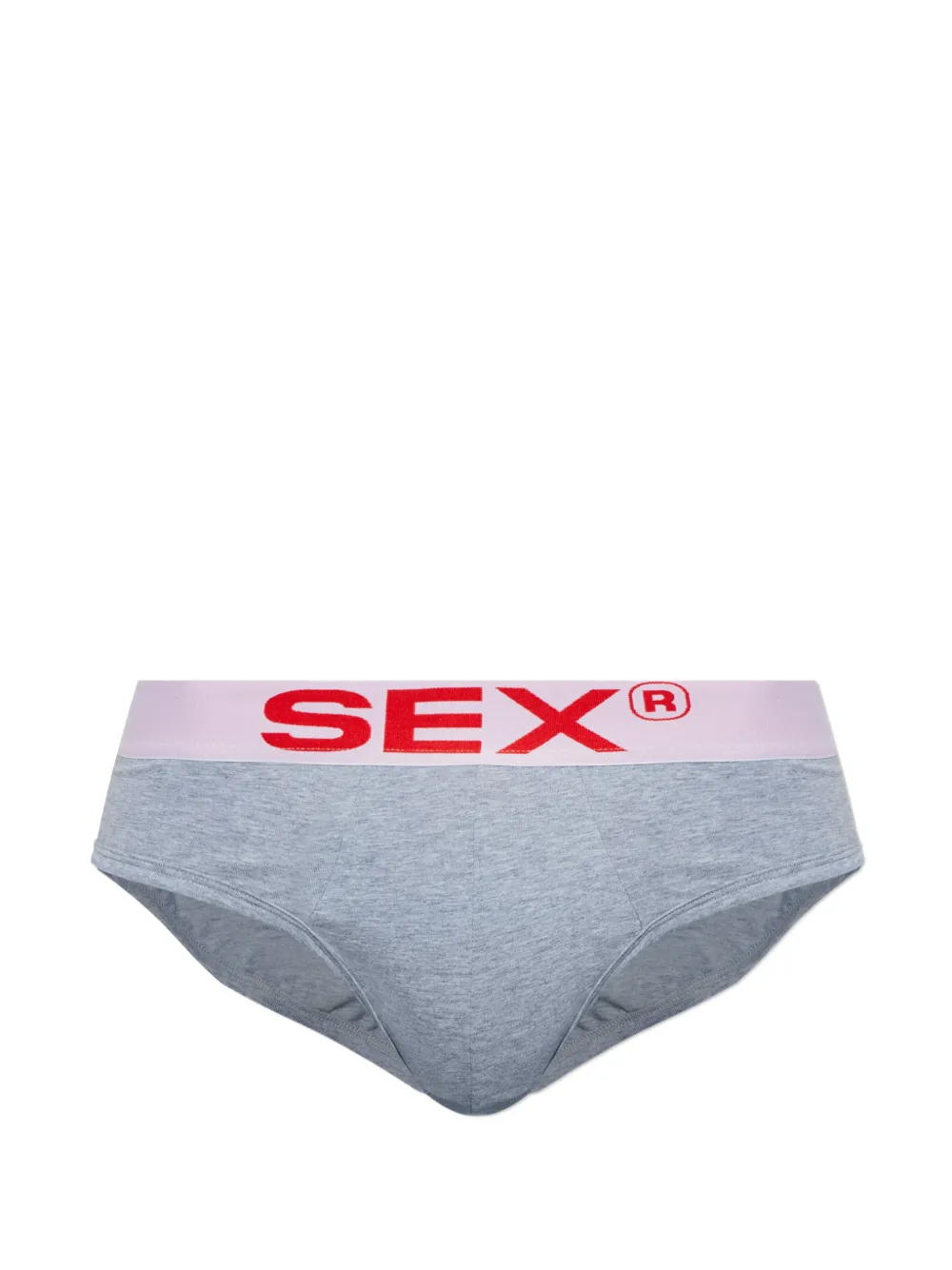 CARNE BOLLENTE lettering waistband briefs - Grigio