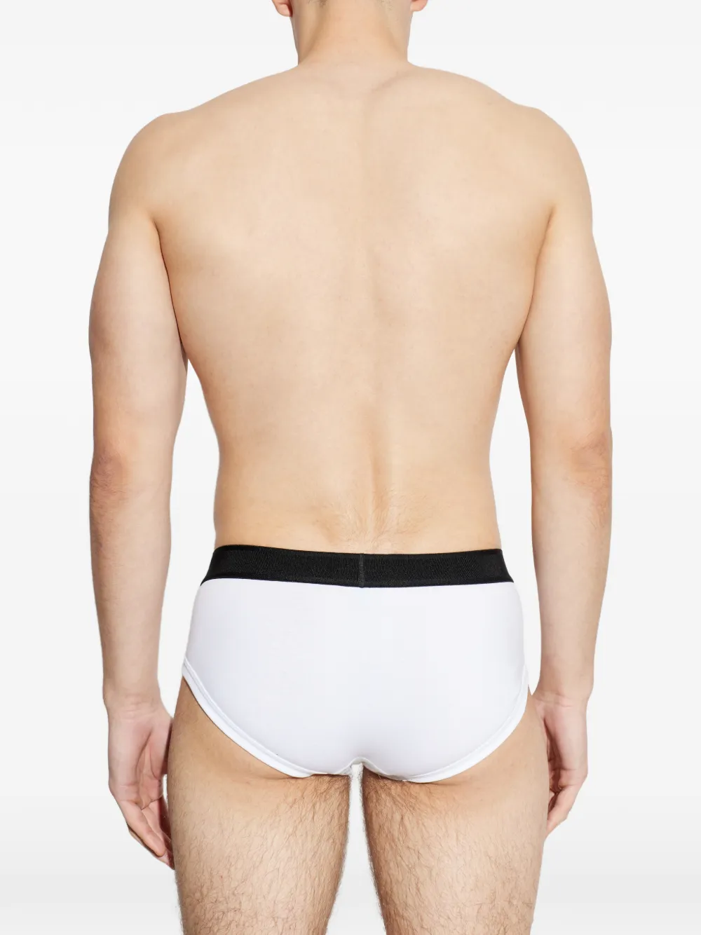 TOM FORD Twee slips met logoband Wit