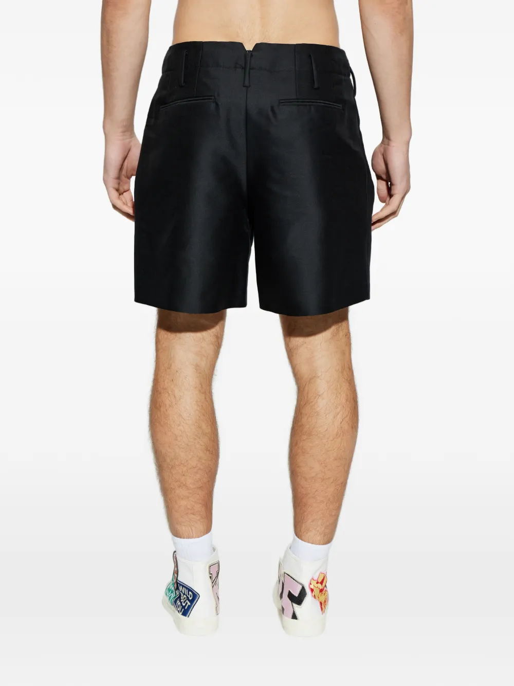 Kenzo Geplooide shorts Zwart