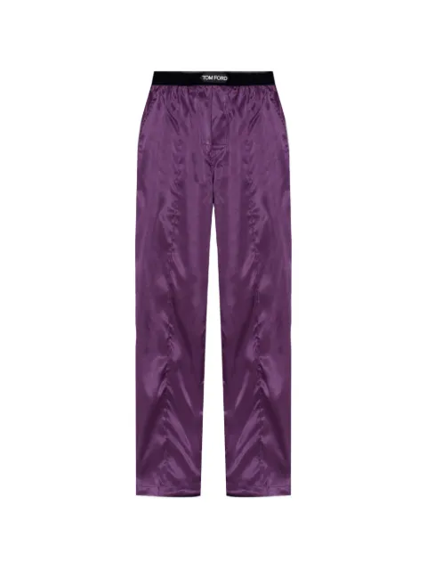 TOM FORD logo-waistband pajama bottoms