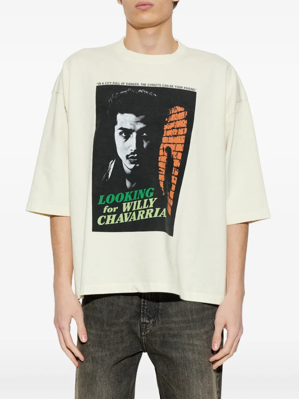  Willy Chavarria Looking For Willy T-shirt - Neutrals 