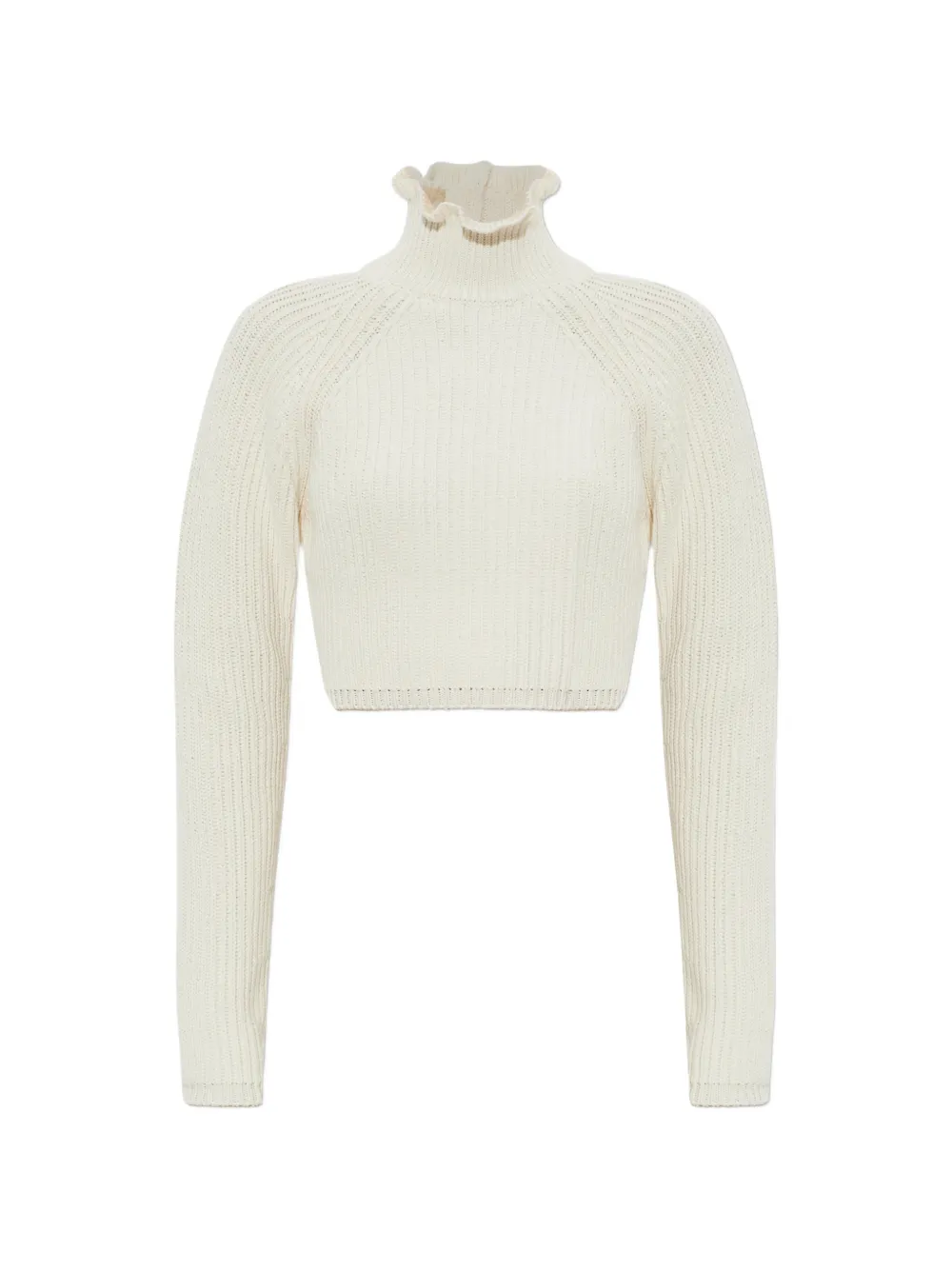 Max Mara ruffled-neck sweater - Nude