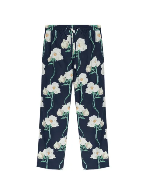 Kenzo floral-detail drawstring trousers