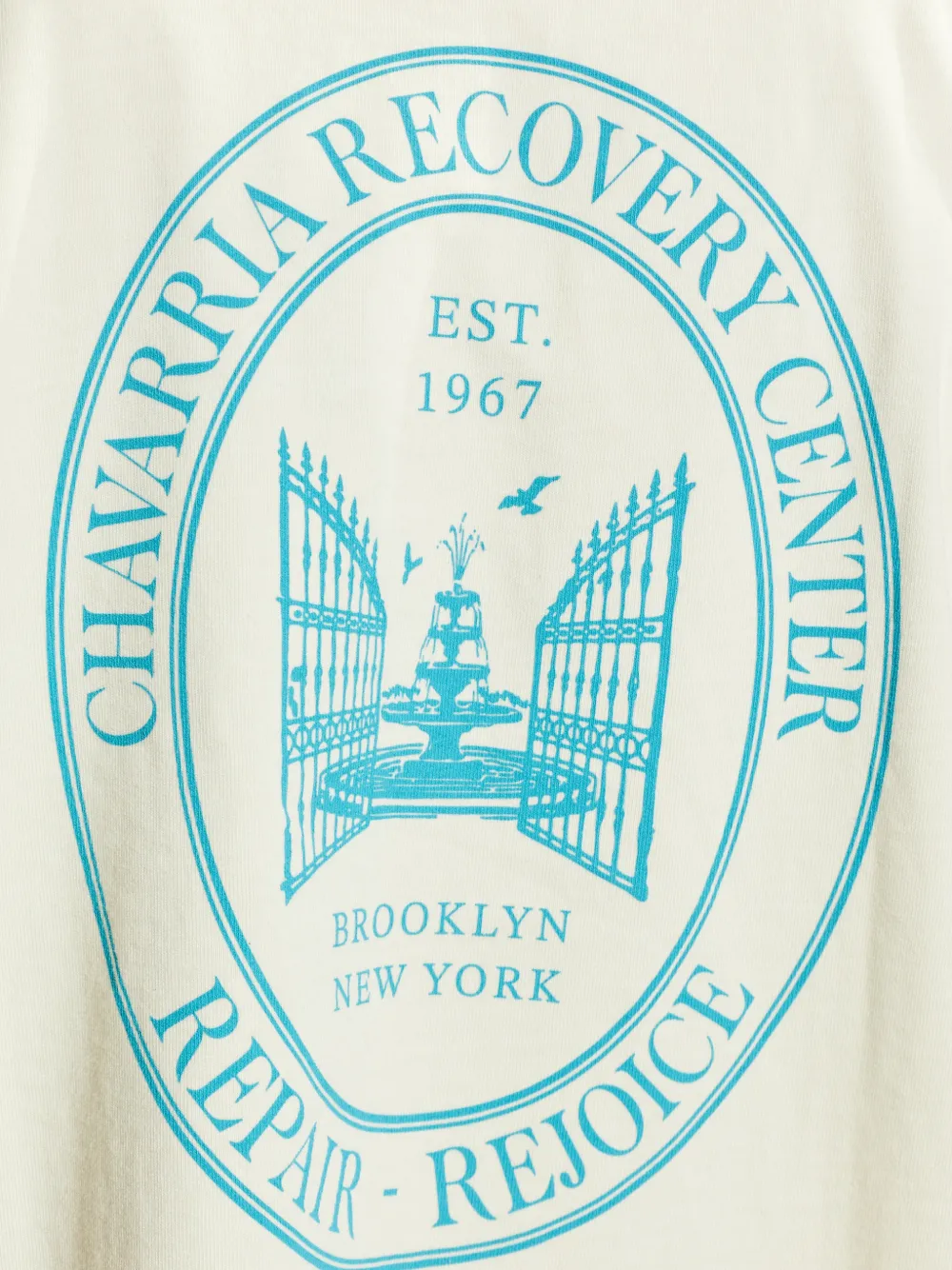 Willy Chavarria T-shirt met print Beige