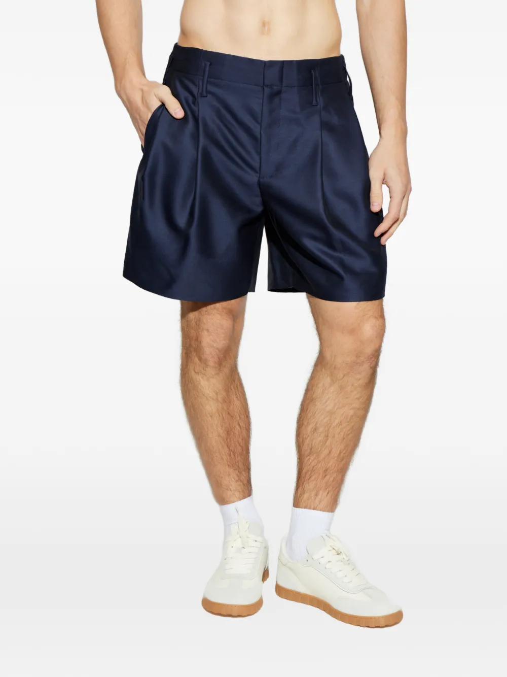  Kenzo Pleated Shorts - Blue 