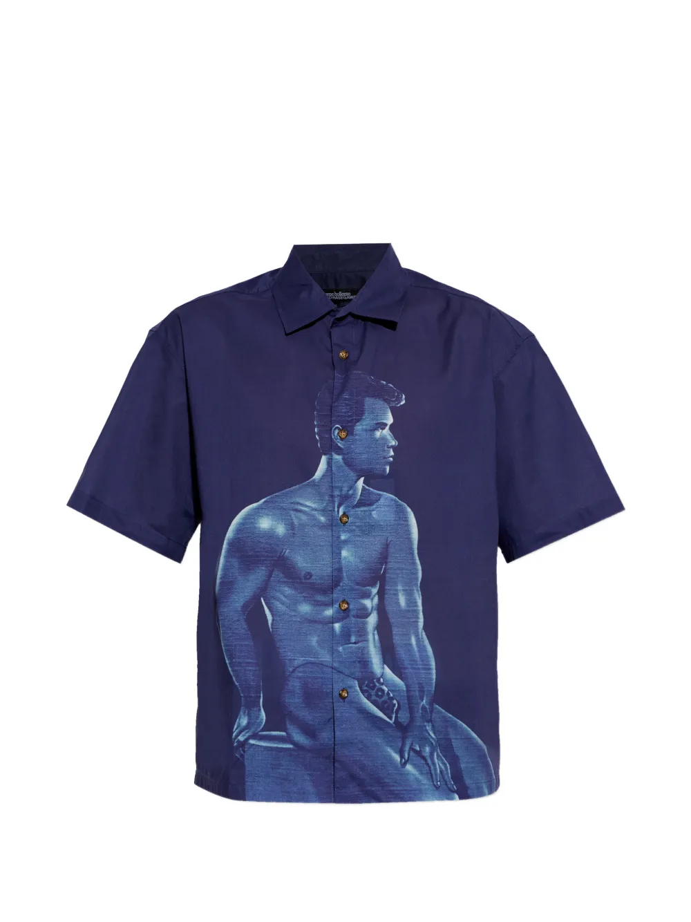 CARNE BOLLENTE men-print shirt - Blau