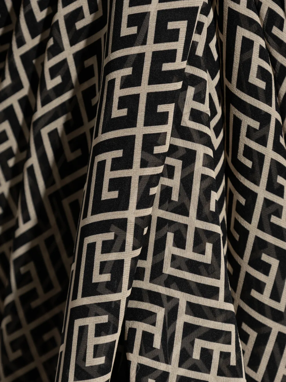  Balmain Patterned Pareo - Black 