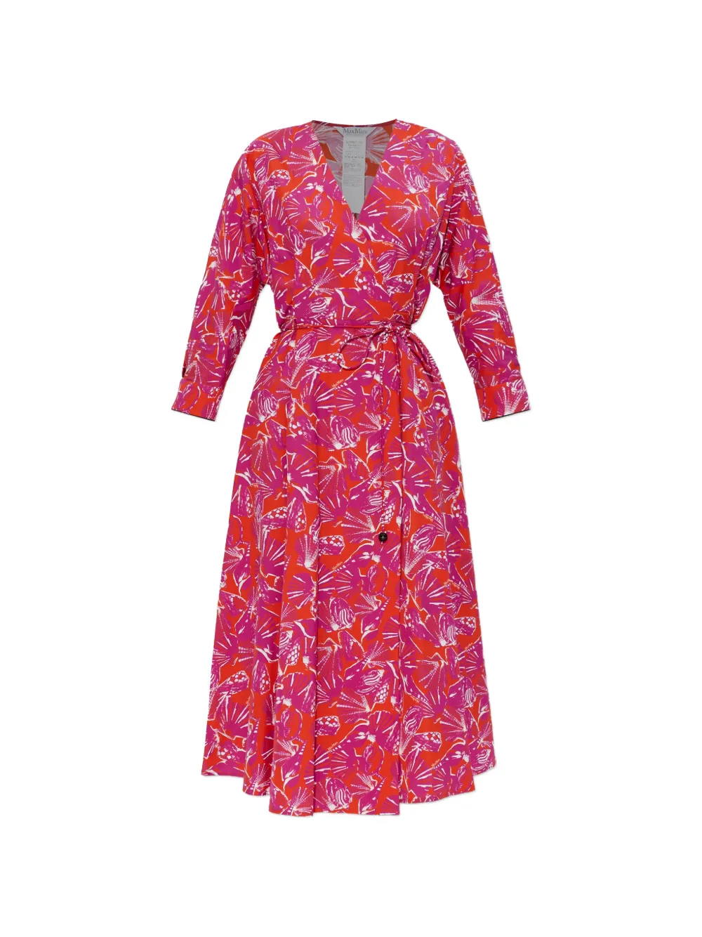 Max Mara Carmo V-neck midi dress - Pink