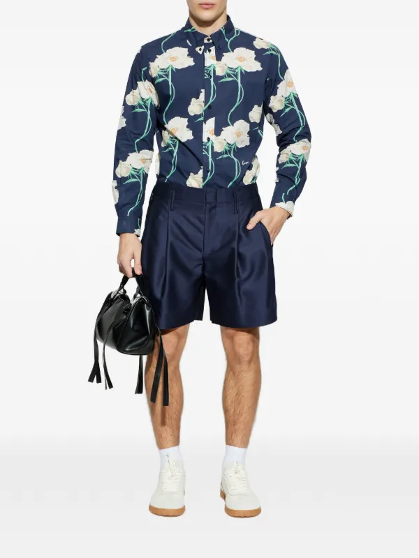 Kenzo Floral Print Shirt | Blue | FARFETCH ZA