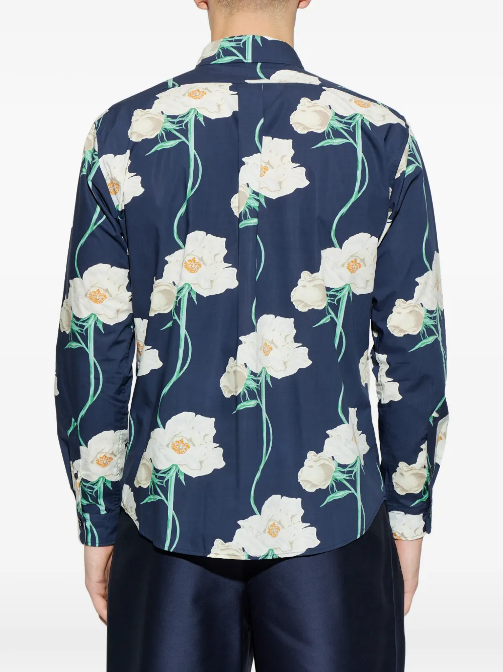 Kenzo Overhemd met bloemenprint Blauw