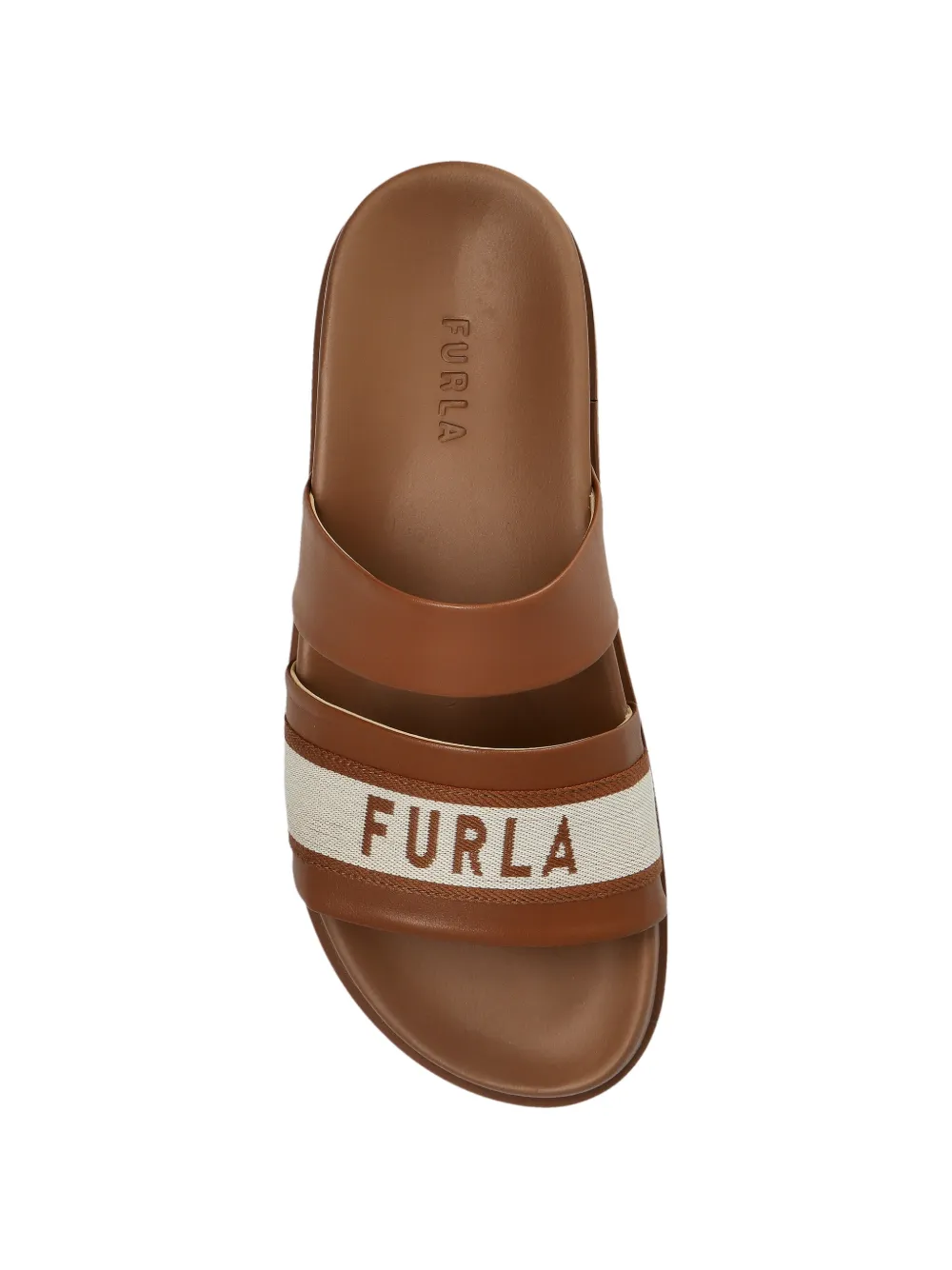 Furla logo stripe sandals Bruin