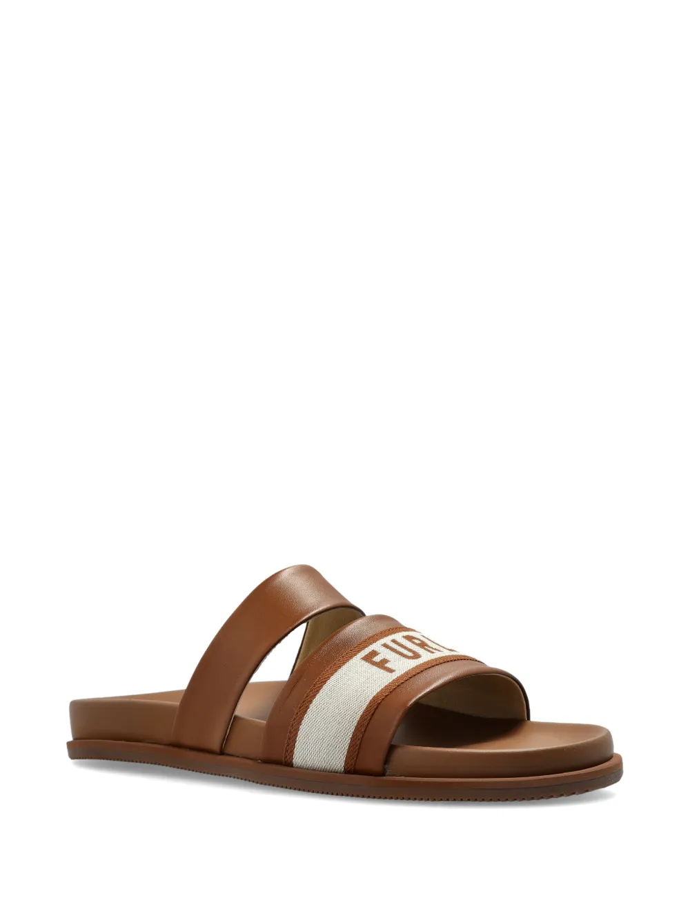 Furla logo stripe sandals Bruin