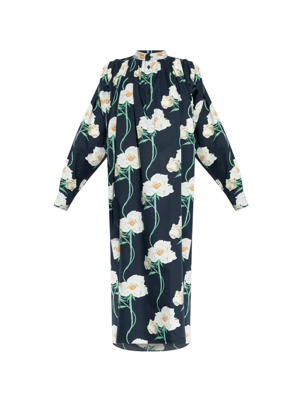 Kenzo floral button dress - Blu