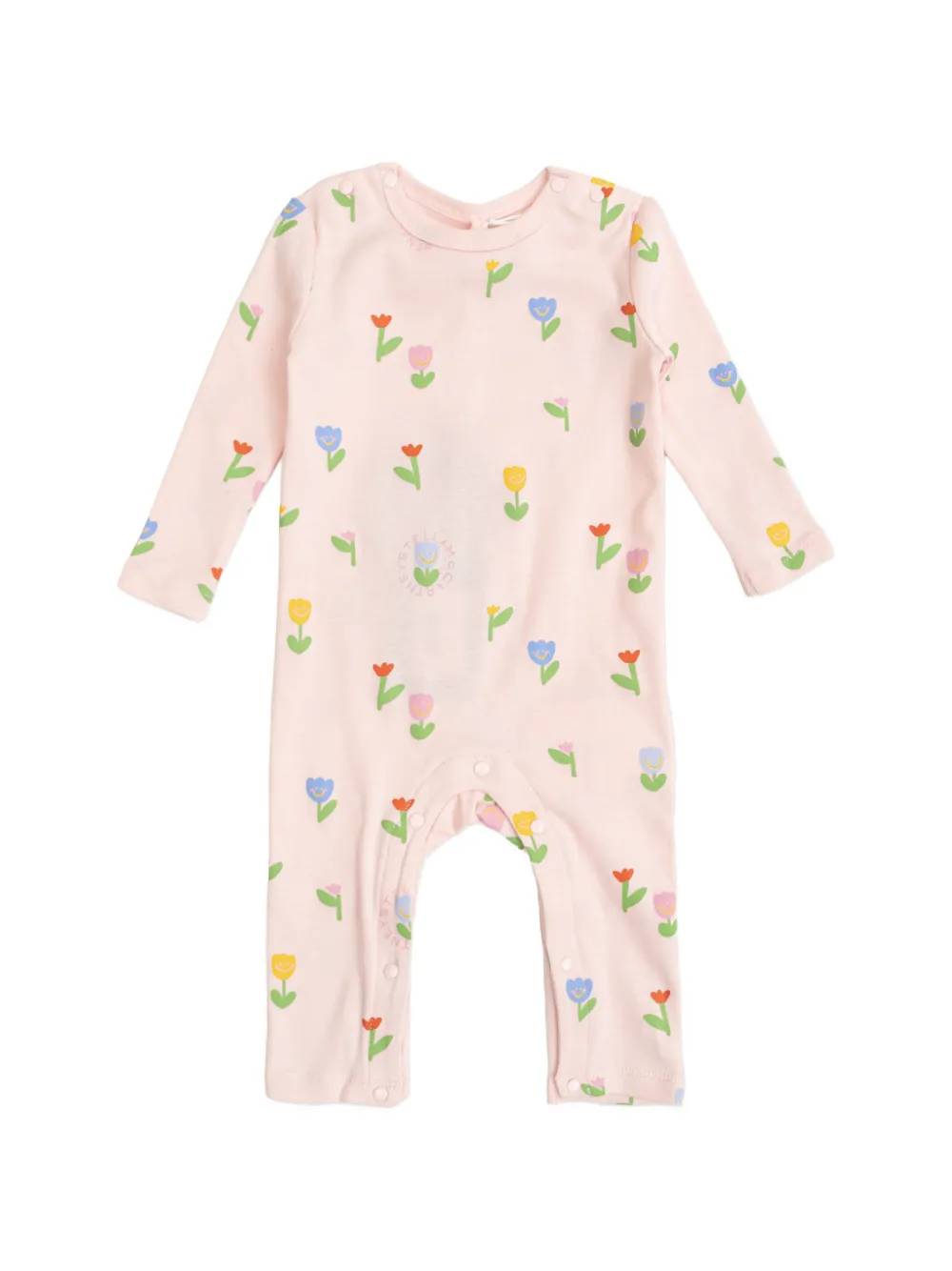 Stella McCartney Kids floral-pattern babygrow - Rosa