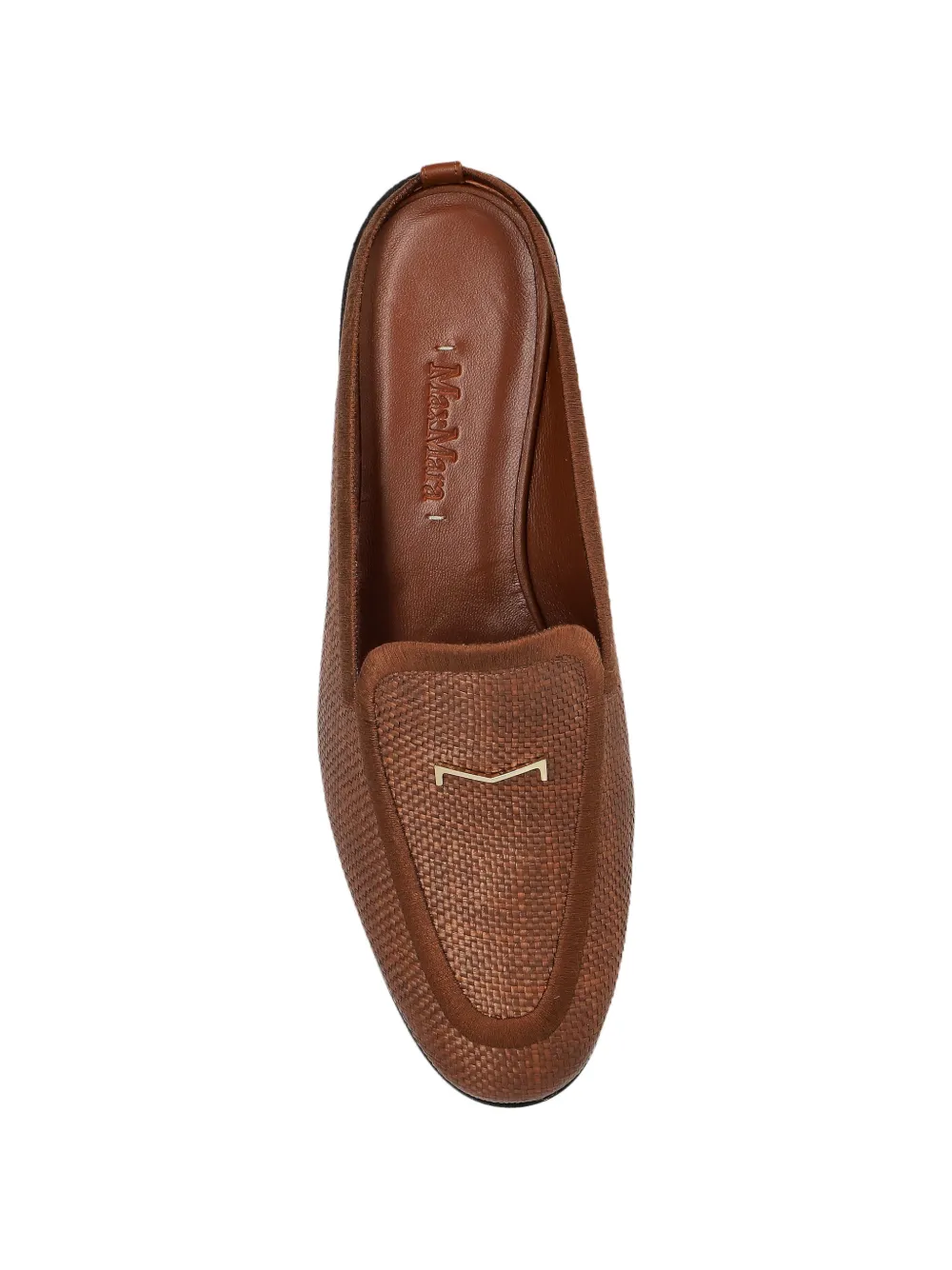 Max Mara Geweven sneakers met metalen detail Bruin