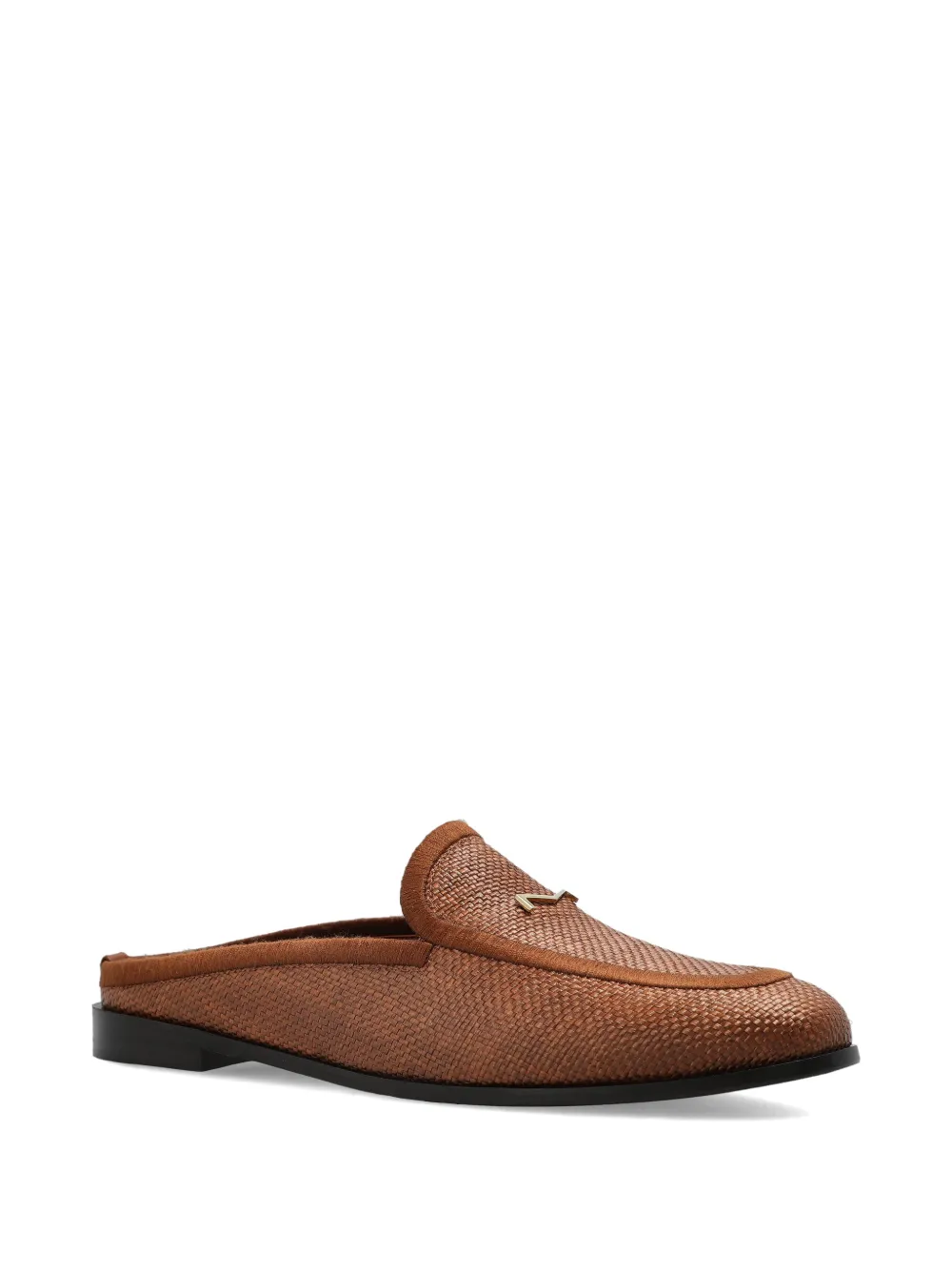 Max Mara Geweven sneakers met metalen detail Bruin