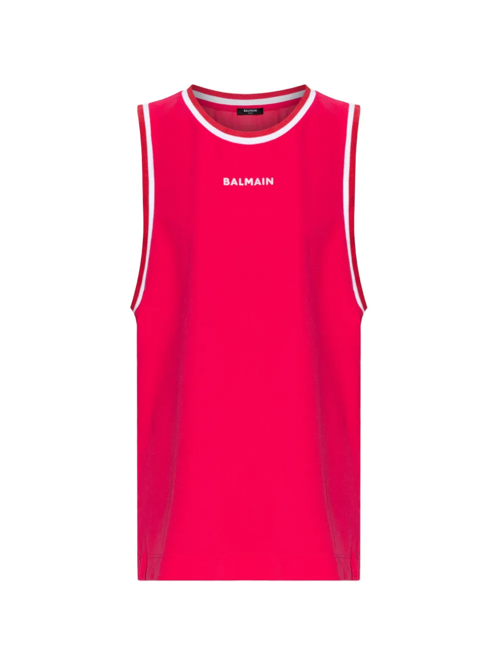 Balmain striped-trim mini dress - Rosa