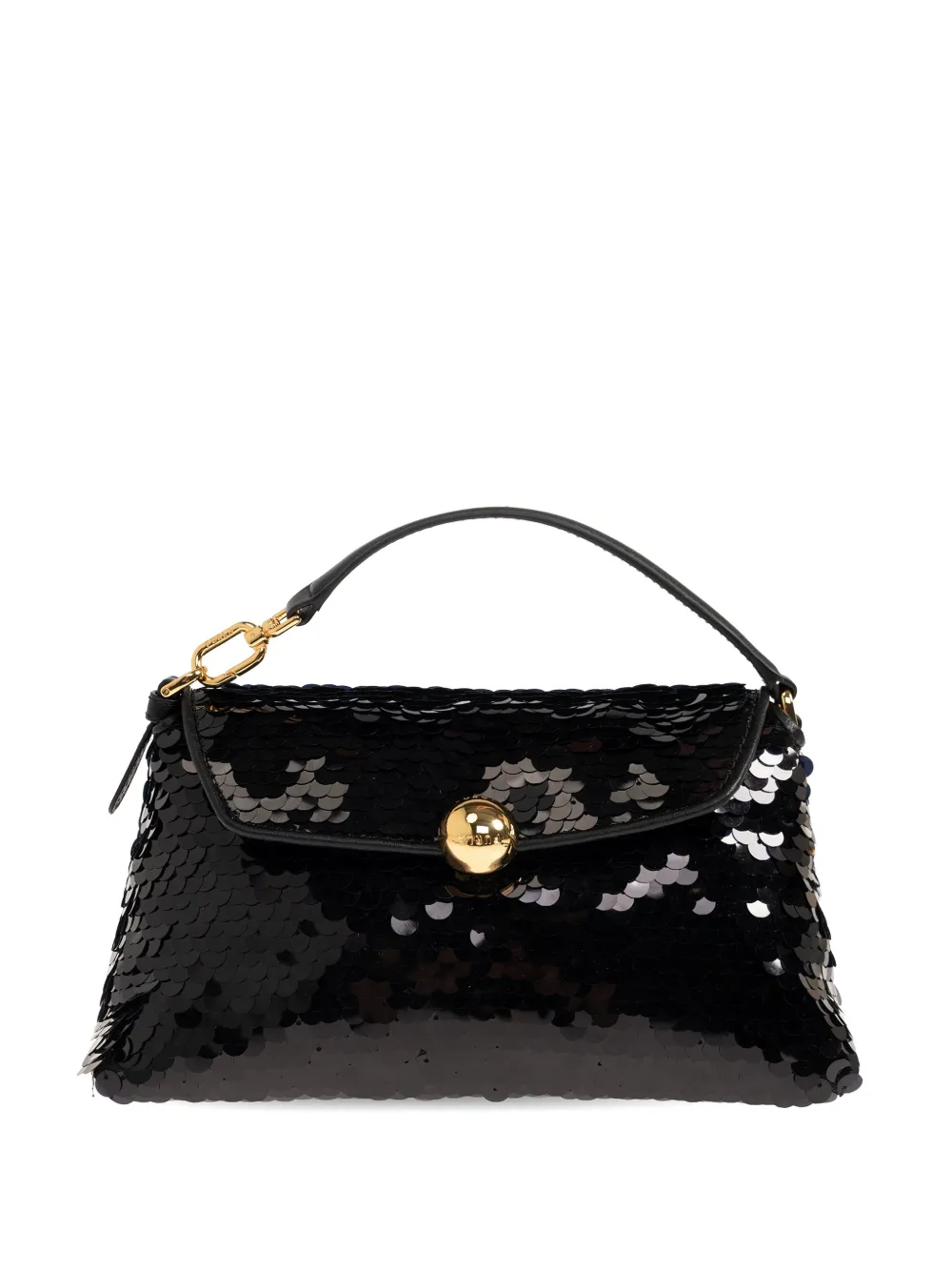 Furla mini Sfera Soft sequin top-handle tote bag - Nero